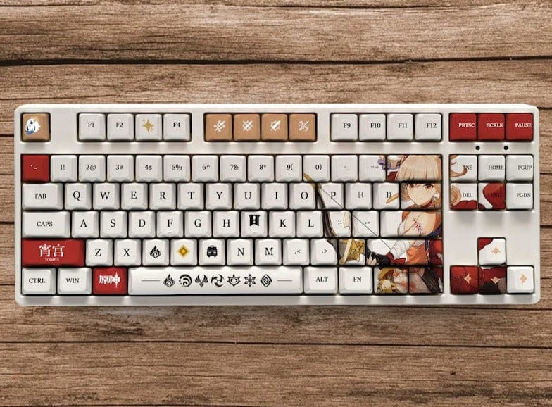 My Anime Keycaps Complete Set Genshin Impact: Yoimiya OEM Keycap Set