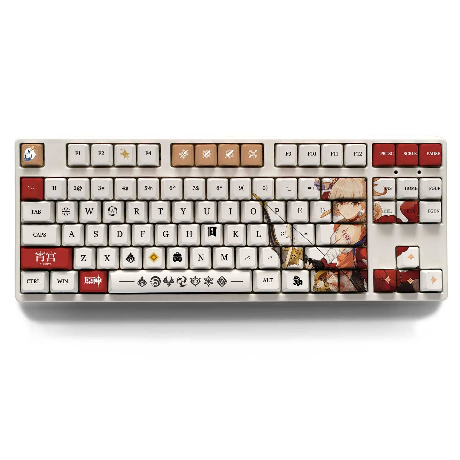 My Anime Keycaps Complete Set Genshin Impact: Yoimiya OEM Keycap Set