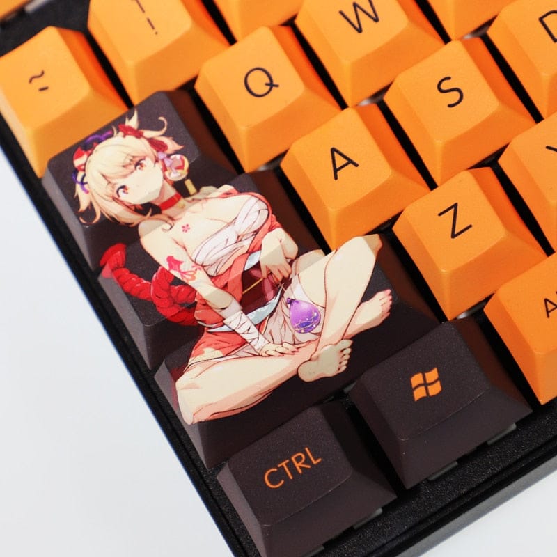 My Anime Keycaps Complete Set Genshin Impact: Yoimiya Orange Keycap Set