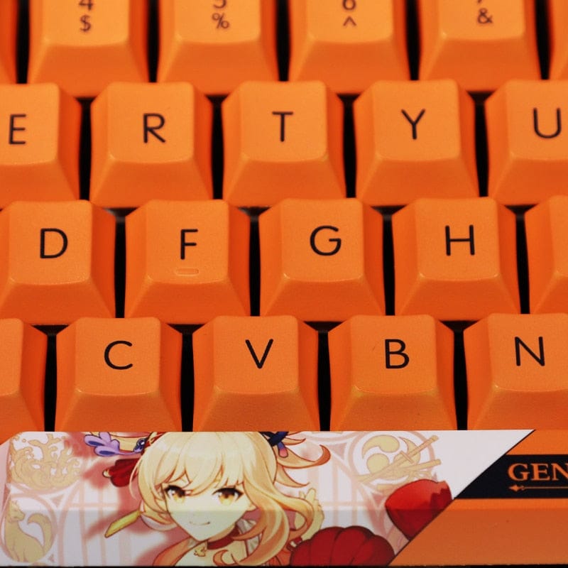 My Anime Keycaps Complete Set Genshin Impact: Yoimiya Orange Keycap Set