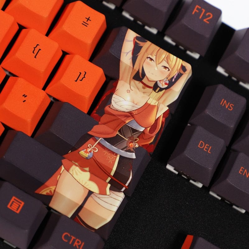 My Anime Keycaps Complete Set Genshin Impact: Yoimiya Orange Keycap Set