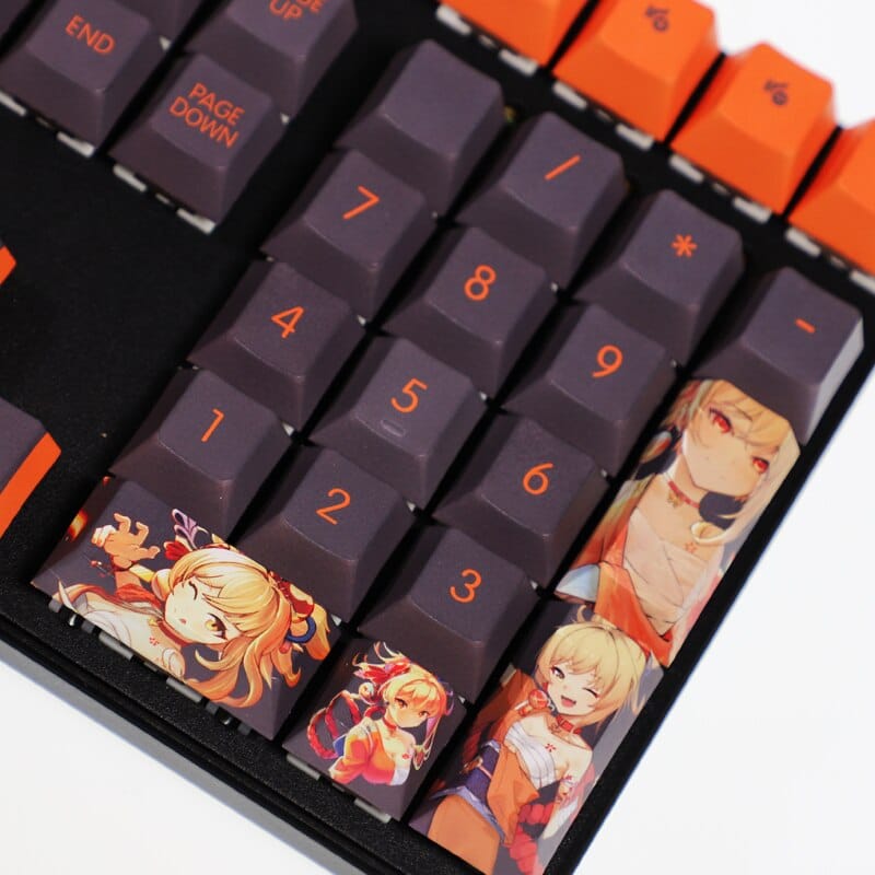 My Anime Keycaps Complete Set Genshin Impact: Yoimiya Orange Keycap Set