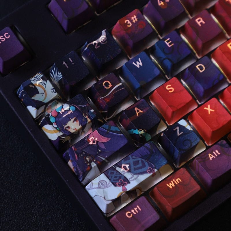 My Anime Keycaps Complete Set Genshin Impact: Yun Jin Backlit Keycap Set