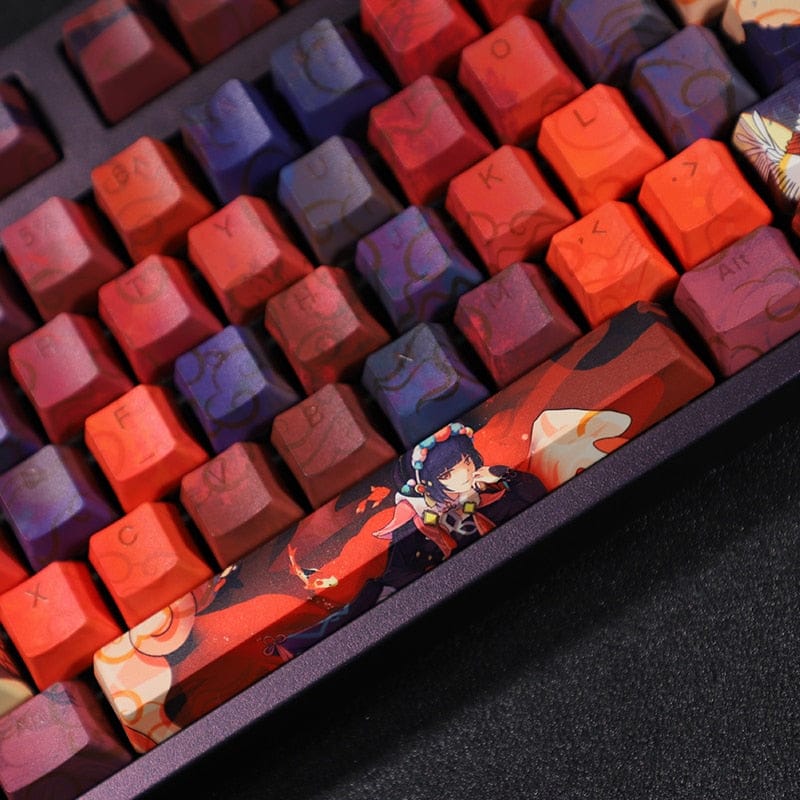 My Anime Keycaps Complete Set Genshin Impact: Yun Jin Backlit Keycap Set
