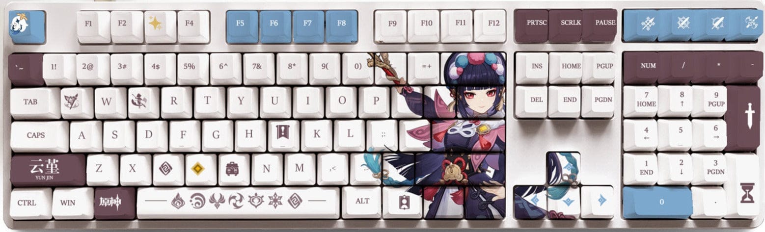 My Anime Keycaps Complete Set Genshin Impact: Yun Jin OEM Keycap Set