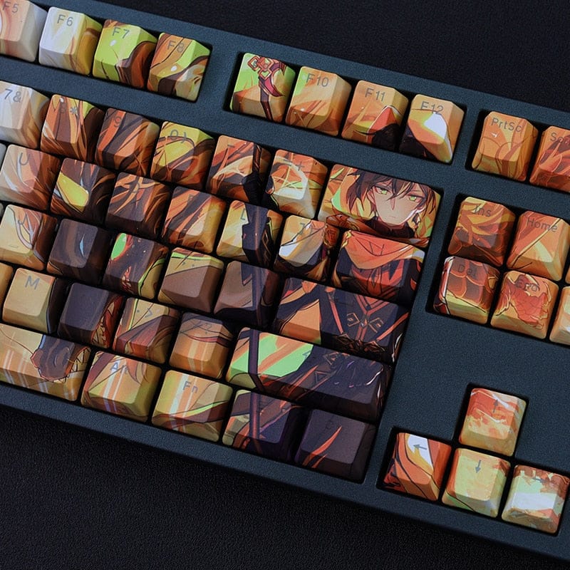 My Anime Keycaps Complete Set Genshin Impact: Zhongli Backlit Keycap Set