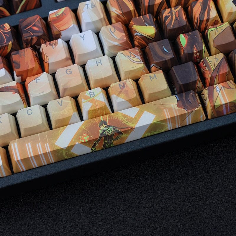 My Anime Keycaps Complete Set Genshin Impact: Zhongli Backlit Keycap Set
