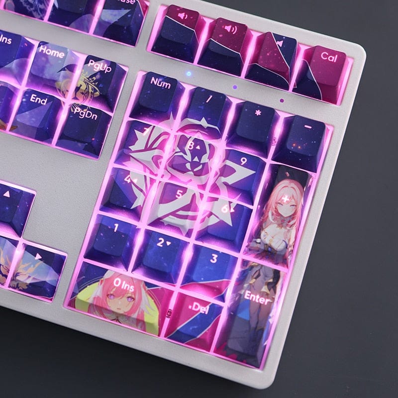 My Anime Keycaps Complete Set Honkai: Elysia Backlit Keycap Set