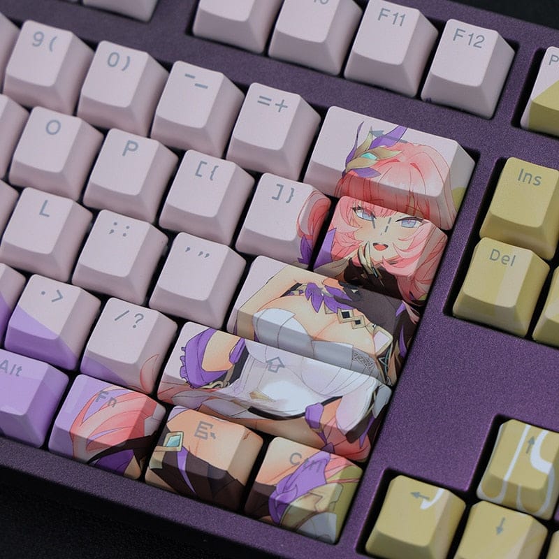My Anime Keycaps Complete Set Honkai: Elysia Purple Keycap Set