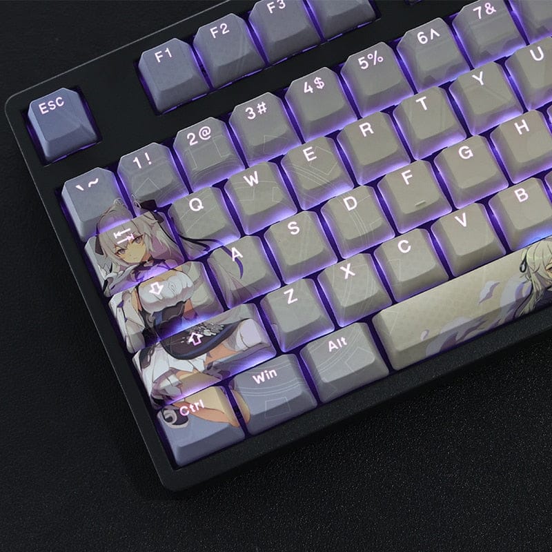 My Anime Keycaps Complete Set Honkai: Kiana Kaslana Backlit Keycap Set