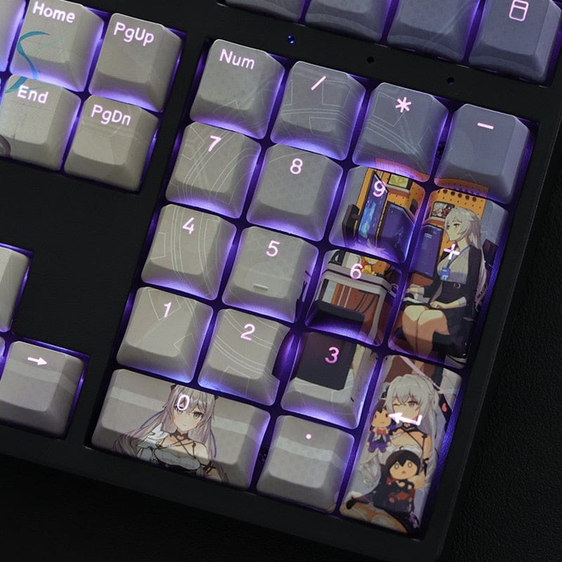 My Anime Keycaps Complete Set Honkai: Kiana Kaslana Backlit Keycap Set
