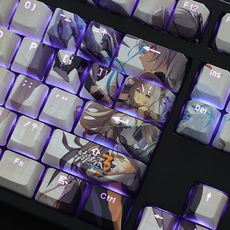 My Anime Keycaps Complete Set Honkai: Kiana Kaslana Backlit Keycap Set
