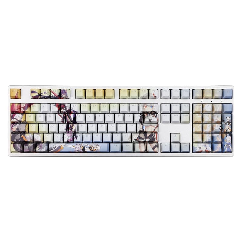 My Anime Keycaps Complete Set Honkai: Kiana Kaslana Backlit White Keycap Set