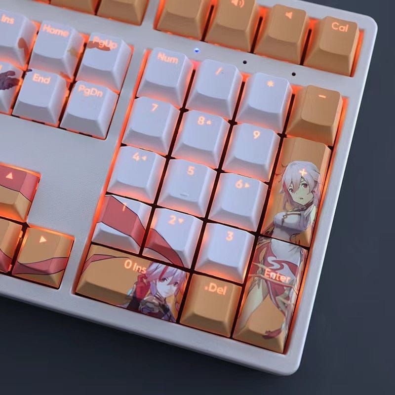 Phoenix (Honkai) Backlit Keycap Set
