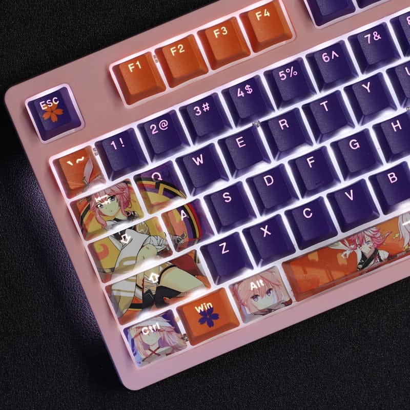 My Anime Keycaps Complete Set Honkai: Yae Sakura Backlit Keycap Set