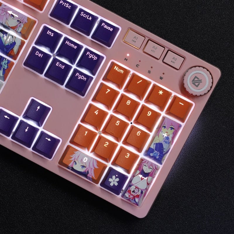 My Anime Keycaps Complete Set Honkai: Yae Sakura Backlit Keycap Set