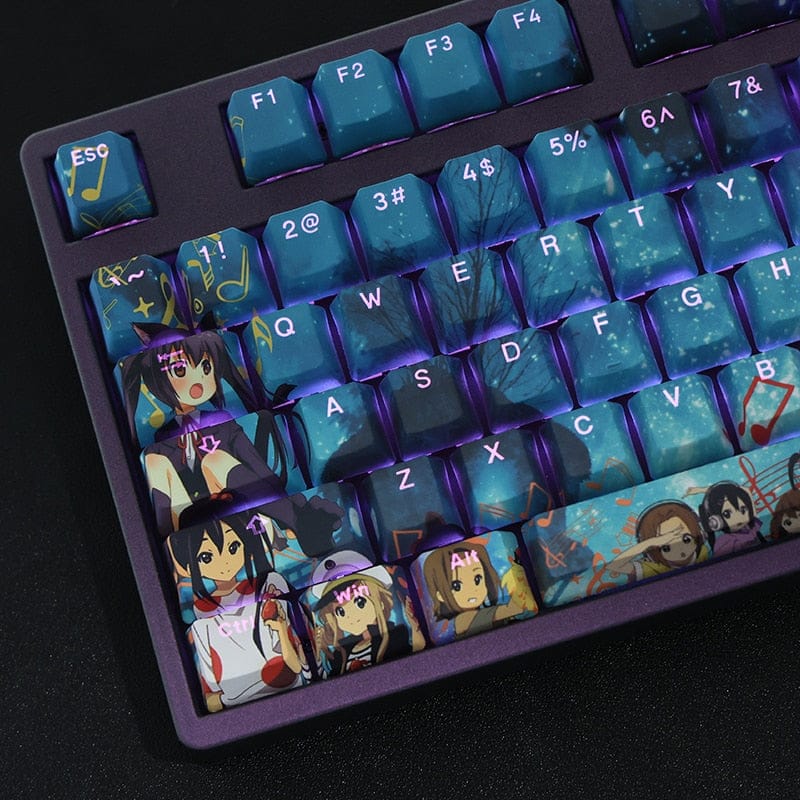 My Anime Keycaps Complete Set K-On!: Backlit Keycap Set