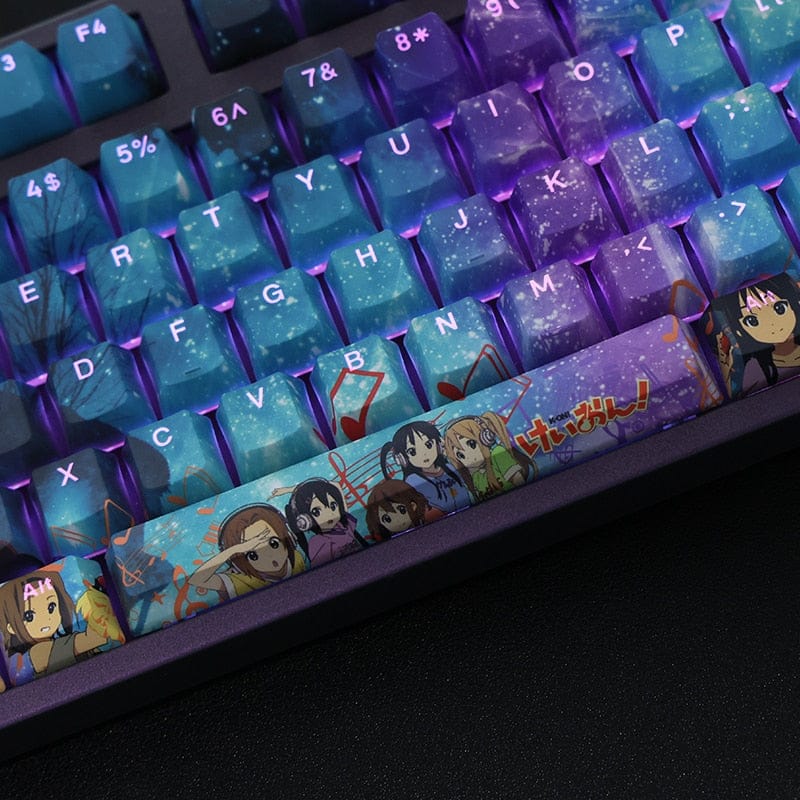 My Anime Keycaps Complete Set K-On!: Backlit Keycap Set