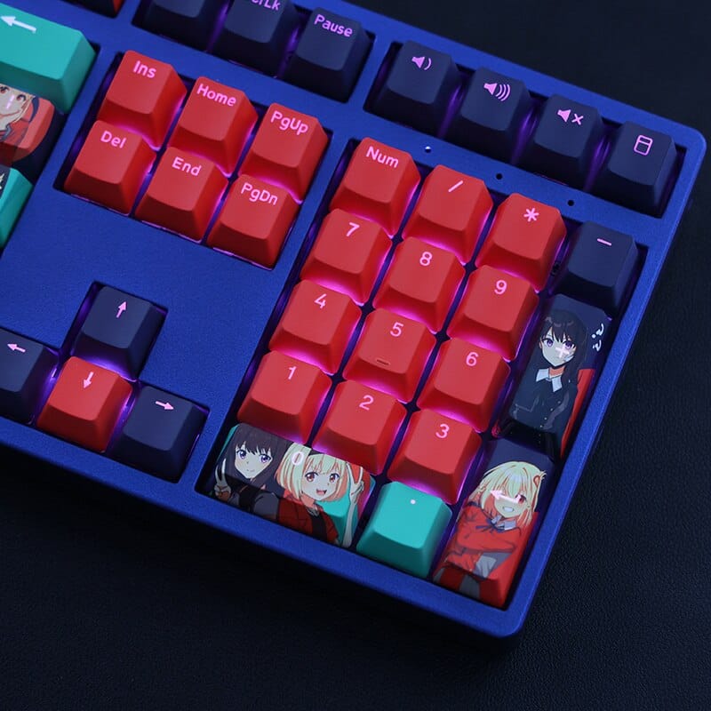 My Anime Keycaps Complete Set Lycoris Recoil: Chisato and Takina Backlit Keycap Set