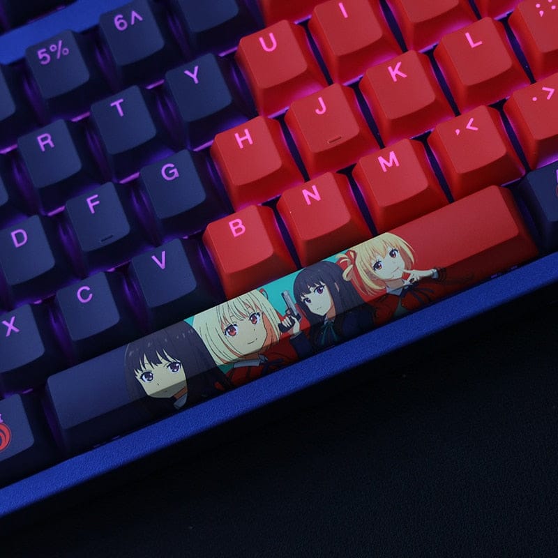 My Anime Keycaps Complete Set Lycoris Recoil: Chisato and Takina Backlit Keycap Set