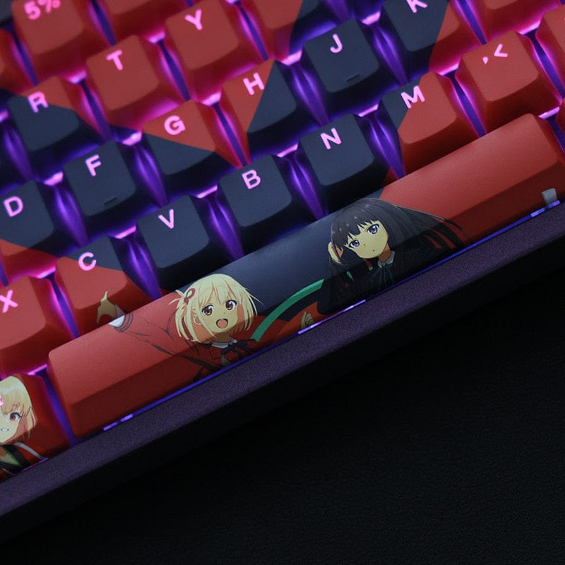 My Anime Keycaps Complete Set Lycoris Recoil: Chisato and Takina Backlit OEM Keycap Set