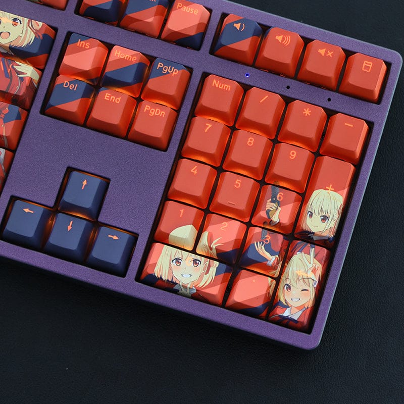 My Anime Keycaps Complete Set Lycoris Recoil: Chisato Nishikigi Backlit Keycap Set