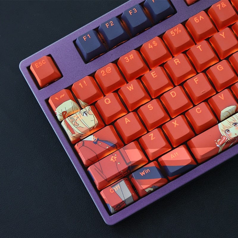 My Anime Keycaps Complete Set Lycoris Recoil: Chisato Nishikigi Backlit Keycap Set