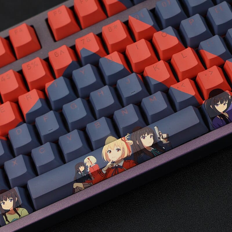 My Anime Keycaps Complete Set Lycoris Recoil: Takina and Chisato Backlit Keycap Set