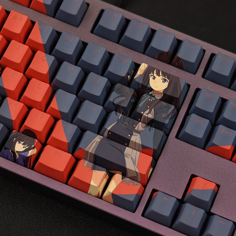 My Anime Keycaps Complete Set Lycoris Recoil: Takina and Chisato Backlit Keycap Set