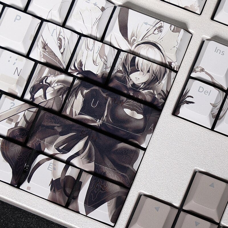 My Anime Keycaps Complete Set NieR: 2B Backlit Keycap Set