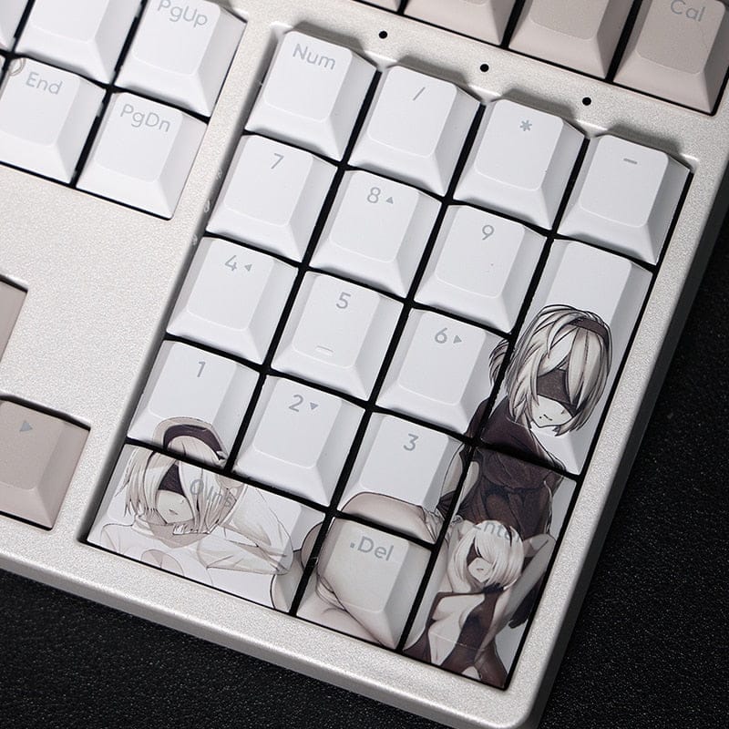 My Anime Keycaps Complete Set NieR: 2B Backlit Keycap Set