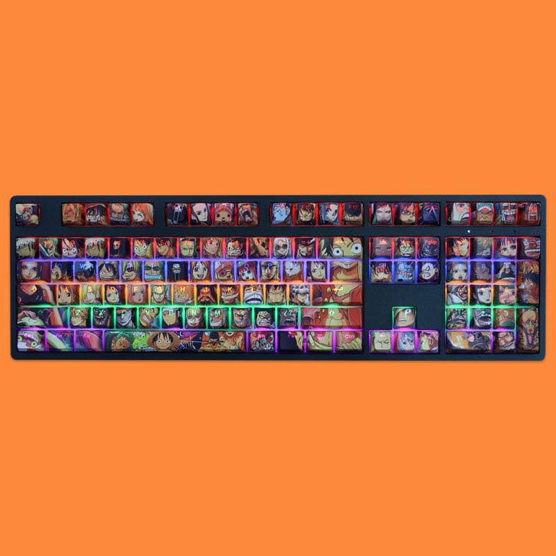 My Anime Keycaps Complete Set One Piece: Backlit Keycap Set