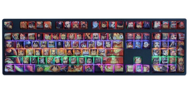 My Anime Keycaps Complete Set One Piece: Backlit Keycap Set
