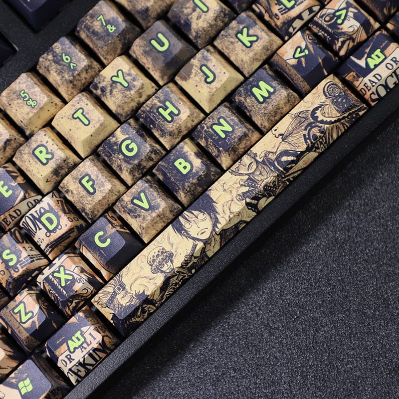My Anime Keycaps Complete Set One Piece: Yellow Keycap Set