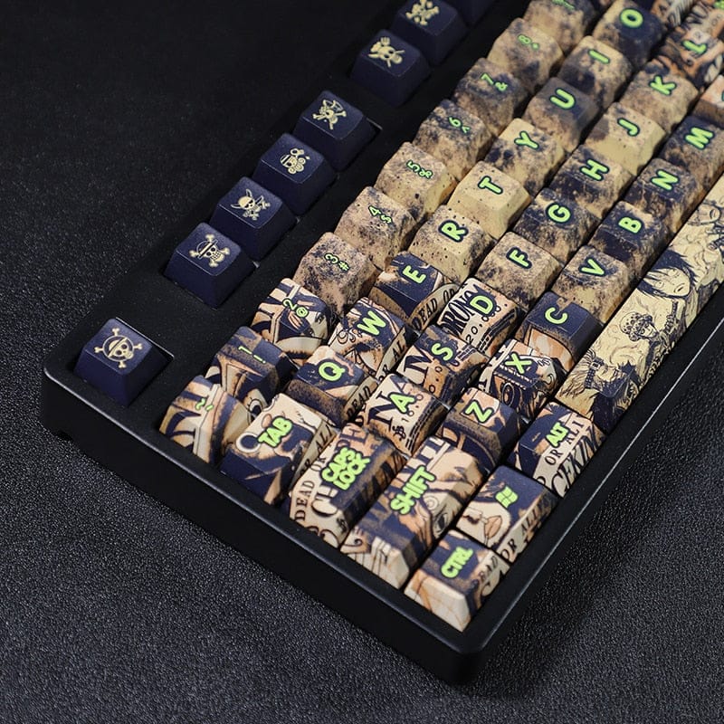 My Anime Keycaps Complete Set One Piece: Yellow Keycap Set