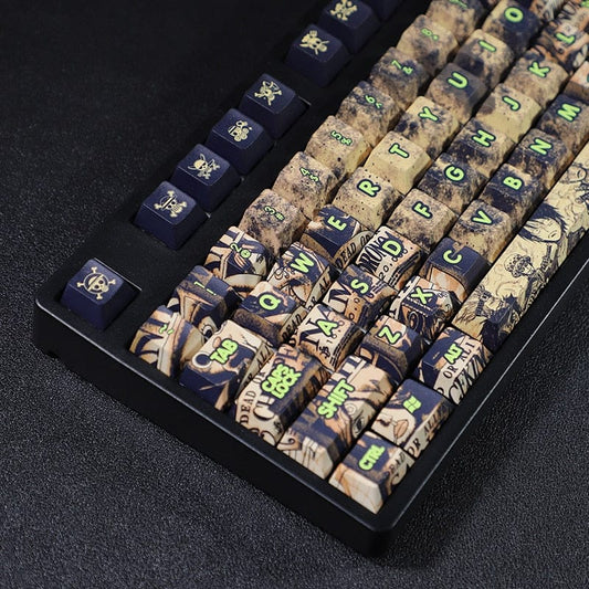 My Anime Keycaps Complete Set One Piece: Yellow Keycap Set