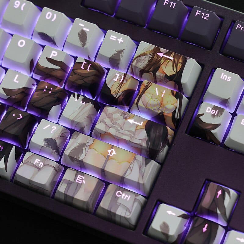 My Anime Keycaps Complete Set Overlord: Albedo Backlit Keycap Set