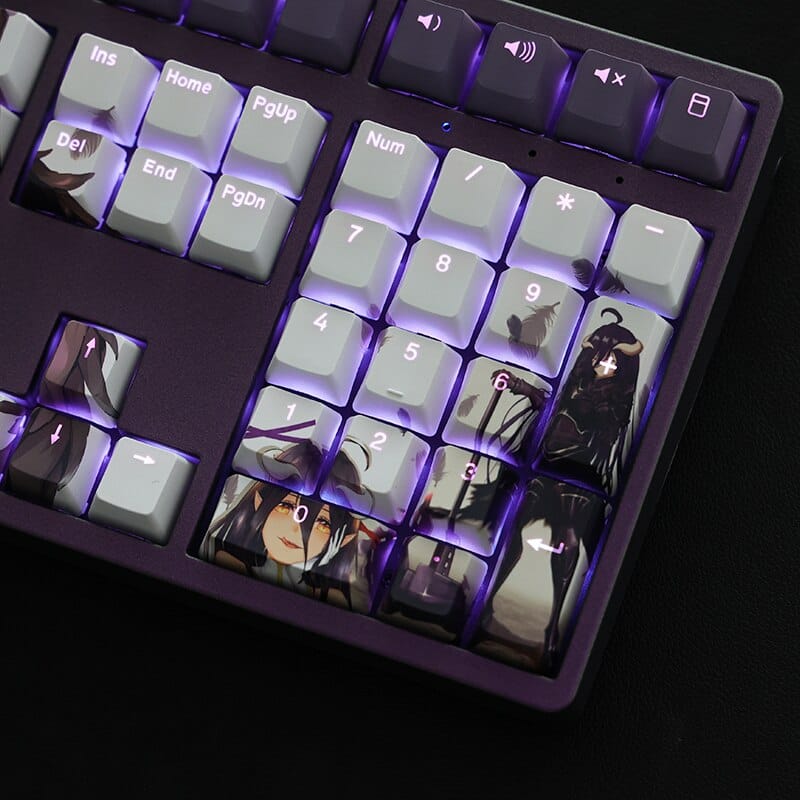 My Anime Keycaps Complete Set Overlord: Albedo Backlit Keycap Set