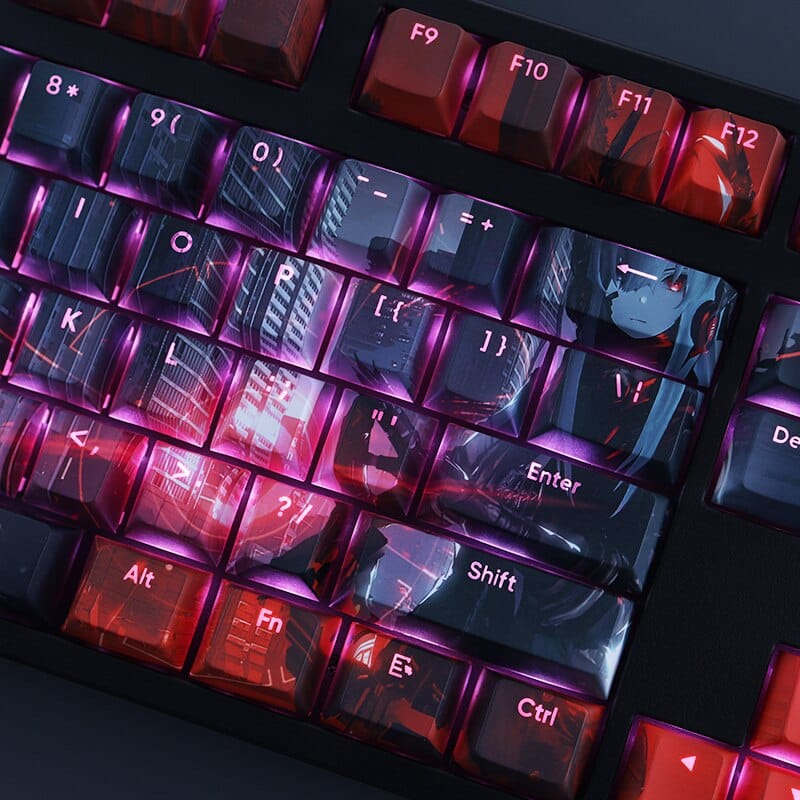 My Anime Keycaps Complete Set Punishing Gray Raven: Crimson Abyss Backlit Keycap Set