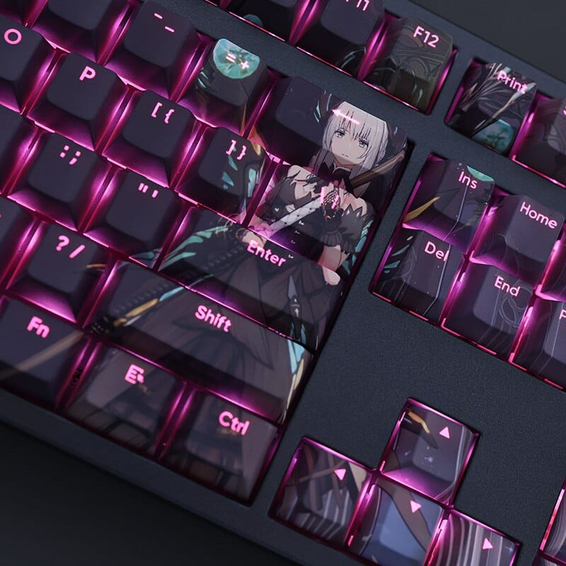 My Anime Keycaps Complete Set Punishing Gray Raven: Liv Backlit Keycap Set