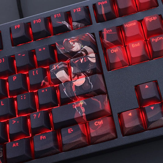 My Anime Keycaps Complete Set Punishing Gray Raven: Lucia Backlit Keycap Set