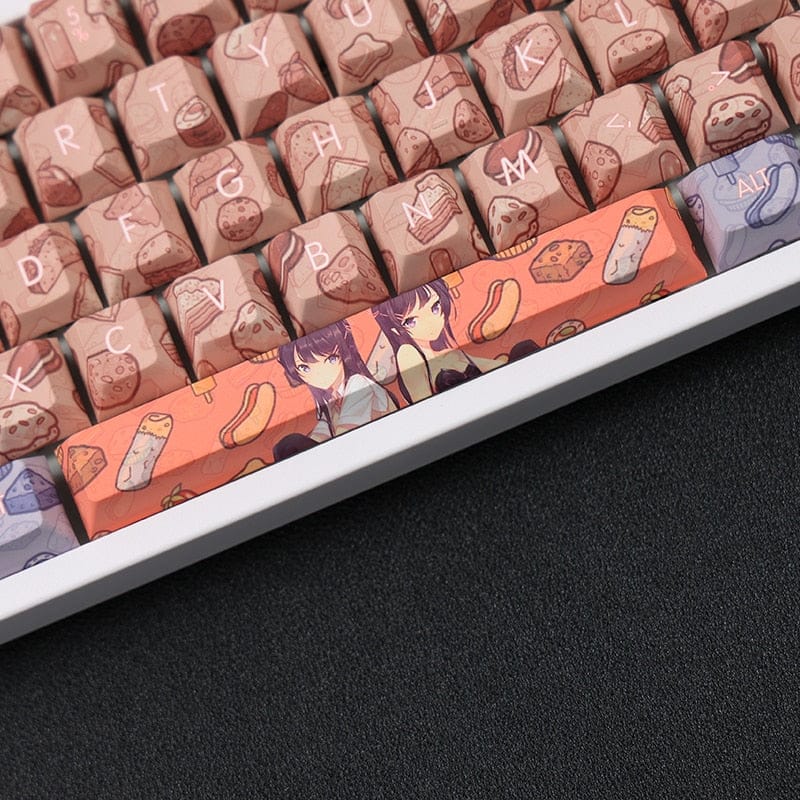 My Anime Keycaps Complete Set Rascal Does Not Dream: Mai Sakurajima Keycap Set