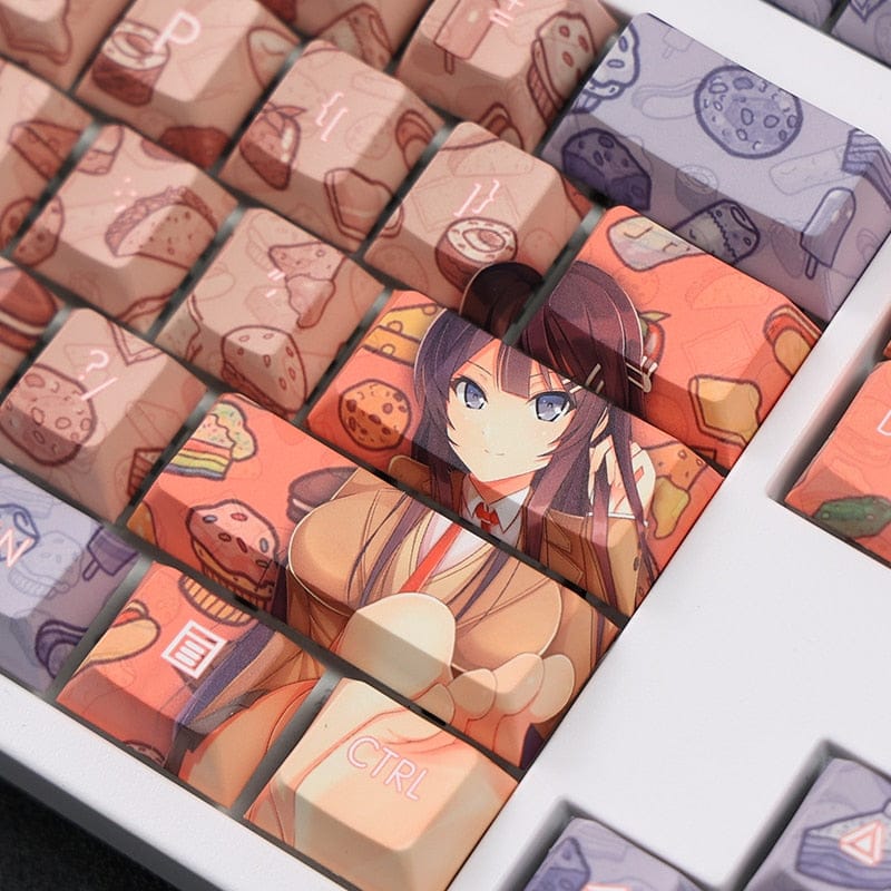 My Anime Keycaps Complete Set Rascal Does Not Dream: Mai Sakurajima Keycap Set