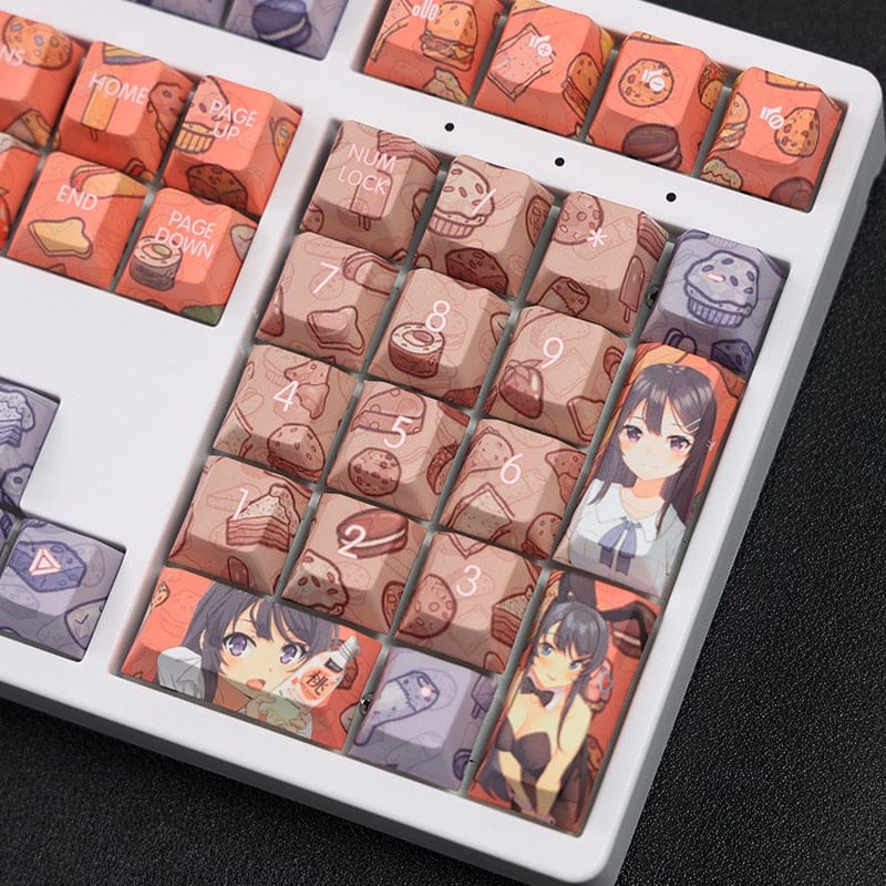 My Anime Keycaps Complete Set Rascal Does Not Dream: Mai Sakurajima Keycap Set
