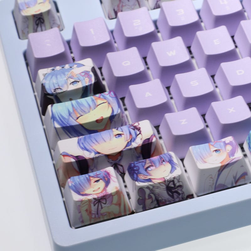 My Anime Keycaps Complete Set Re:Zero: Rem Keycap Set