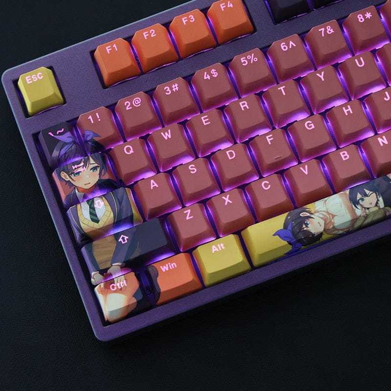 My Anime Keycaps Complete Set Rent-A-Girlfriend: Ruka Sarashina Backlit Keycap Set