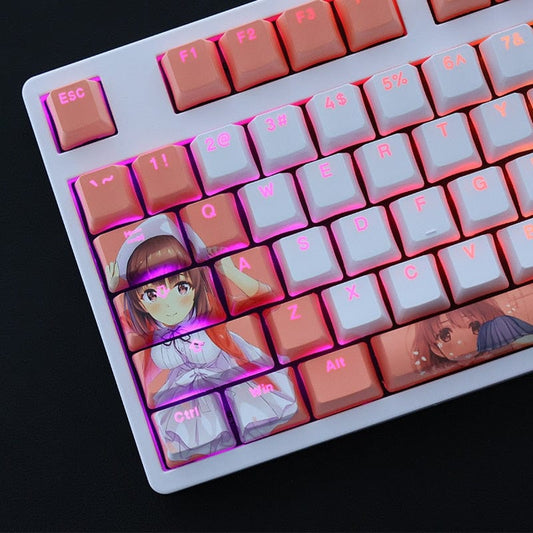 My Anime Keycaps Complete Set Saekano: Megumi Kato Backlit Keycap Set