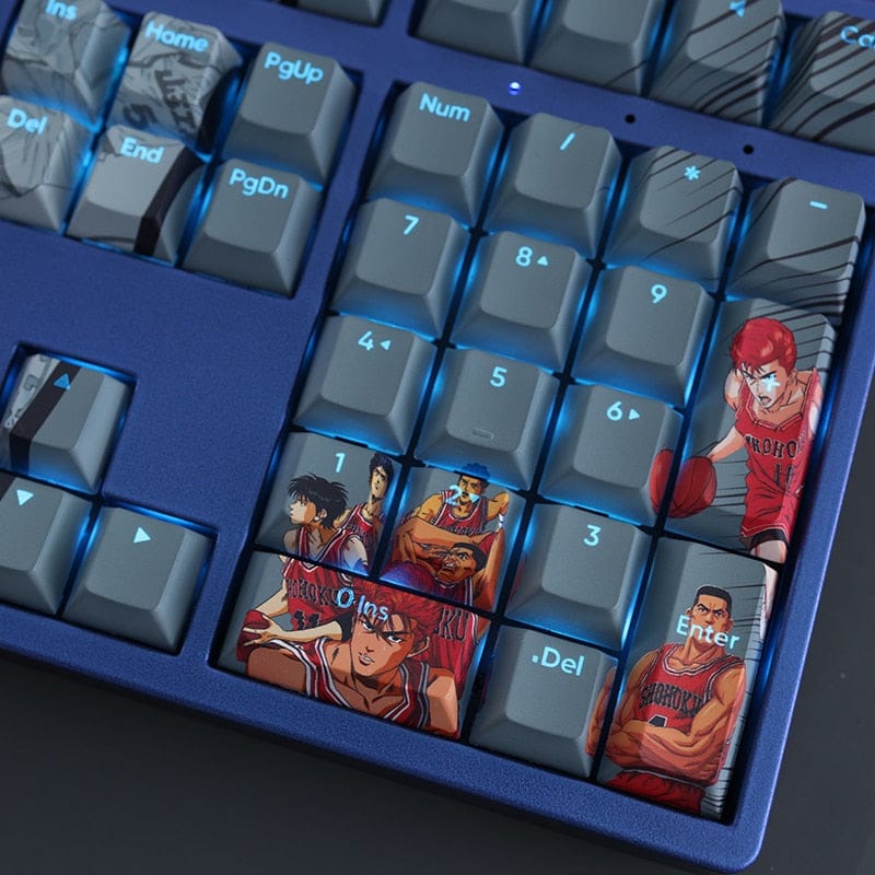 My Anime Keycaps Complete Set Slam Dunk: Backlit Keycap Set