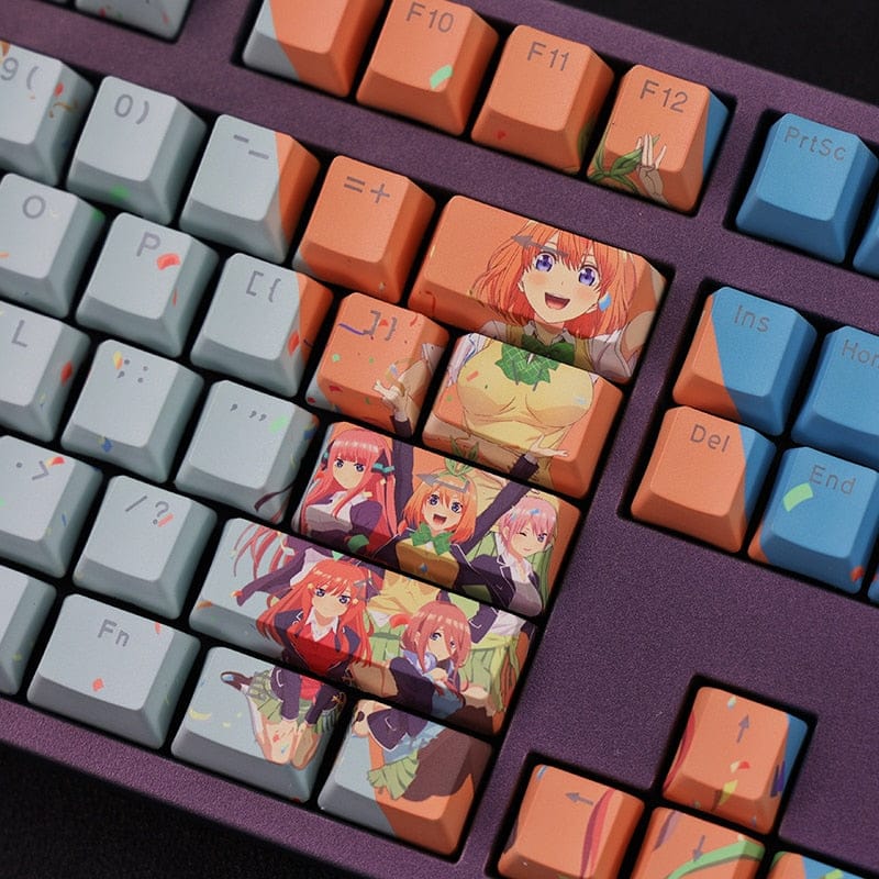 My Anime Keycaps Complete Set The Quintessential Quintuplets: Backlit Keycaps Set