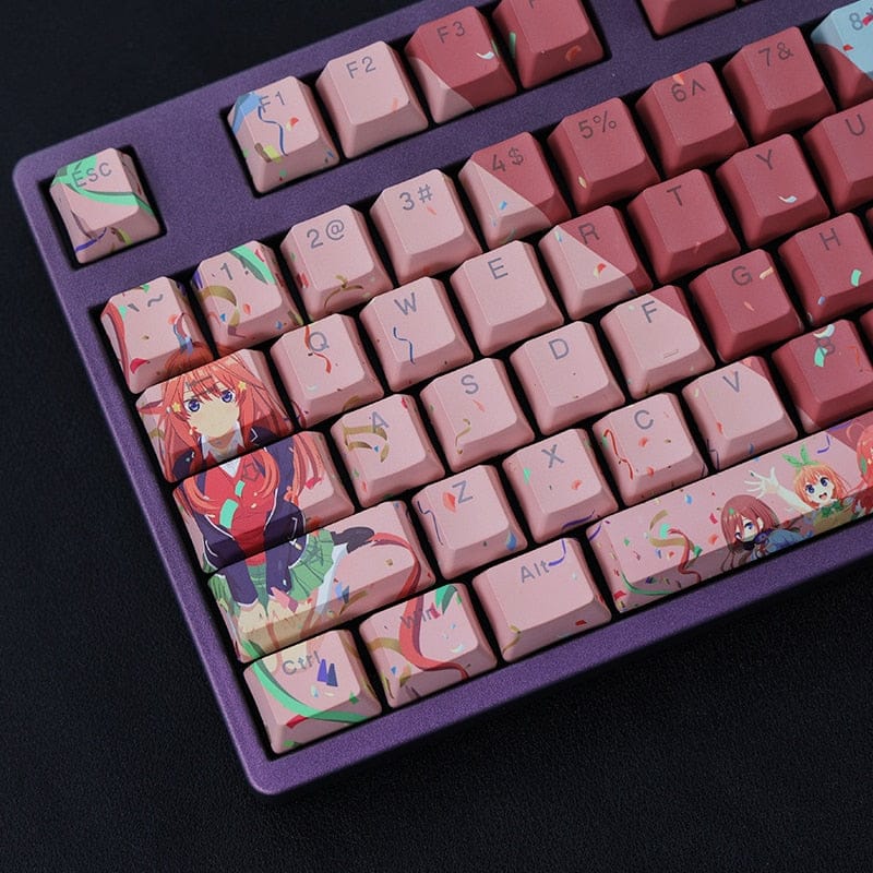 My Anime Keycaps Complete Set The Quintessential Quintuplets: Backlit Keycaps Set